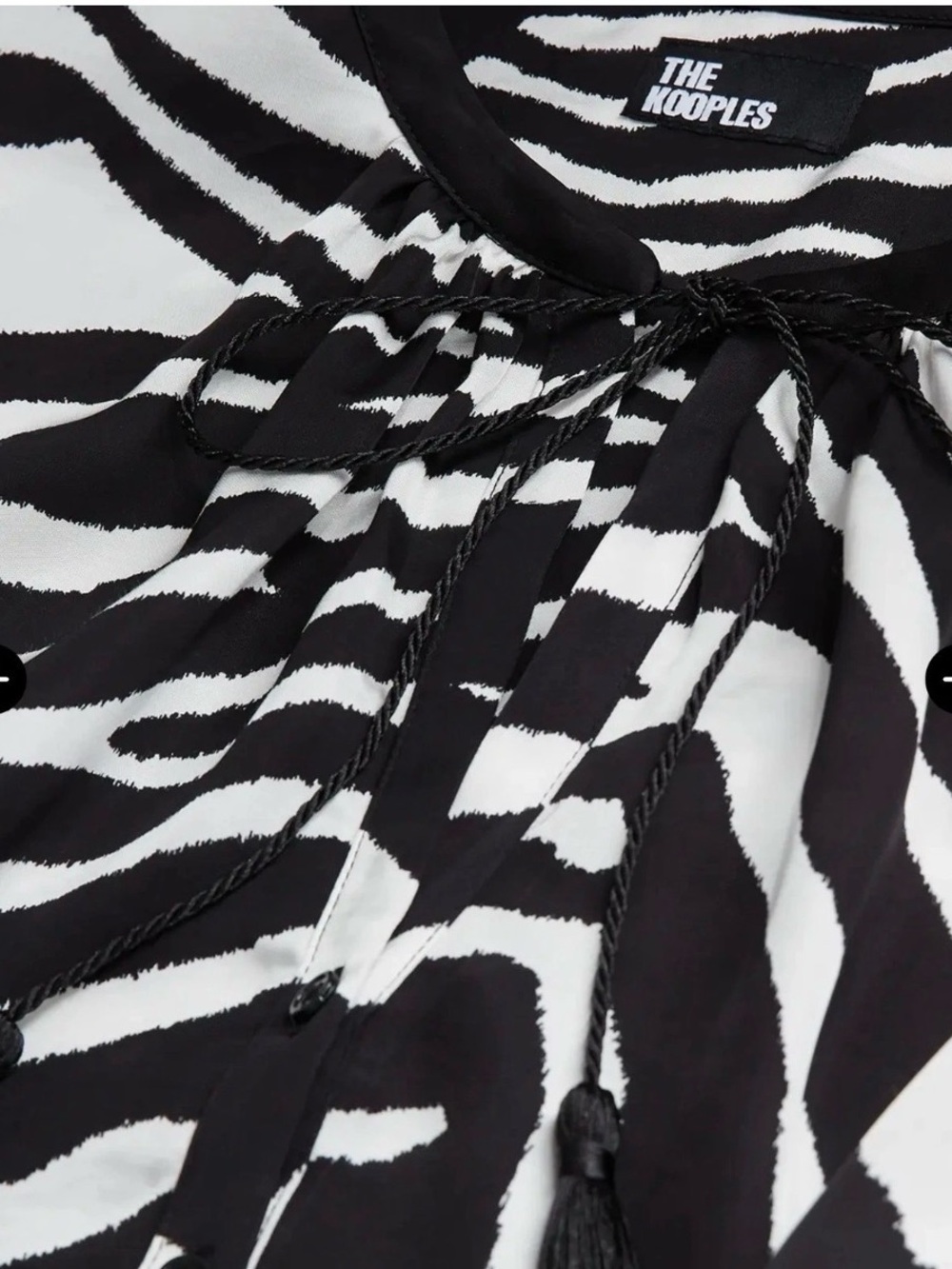 Kooples Paris zebra mini dress nwt $275 women’s size 4 - Picture 6 of 9